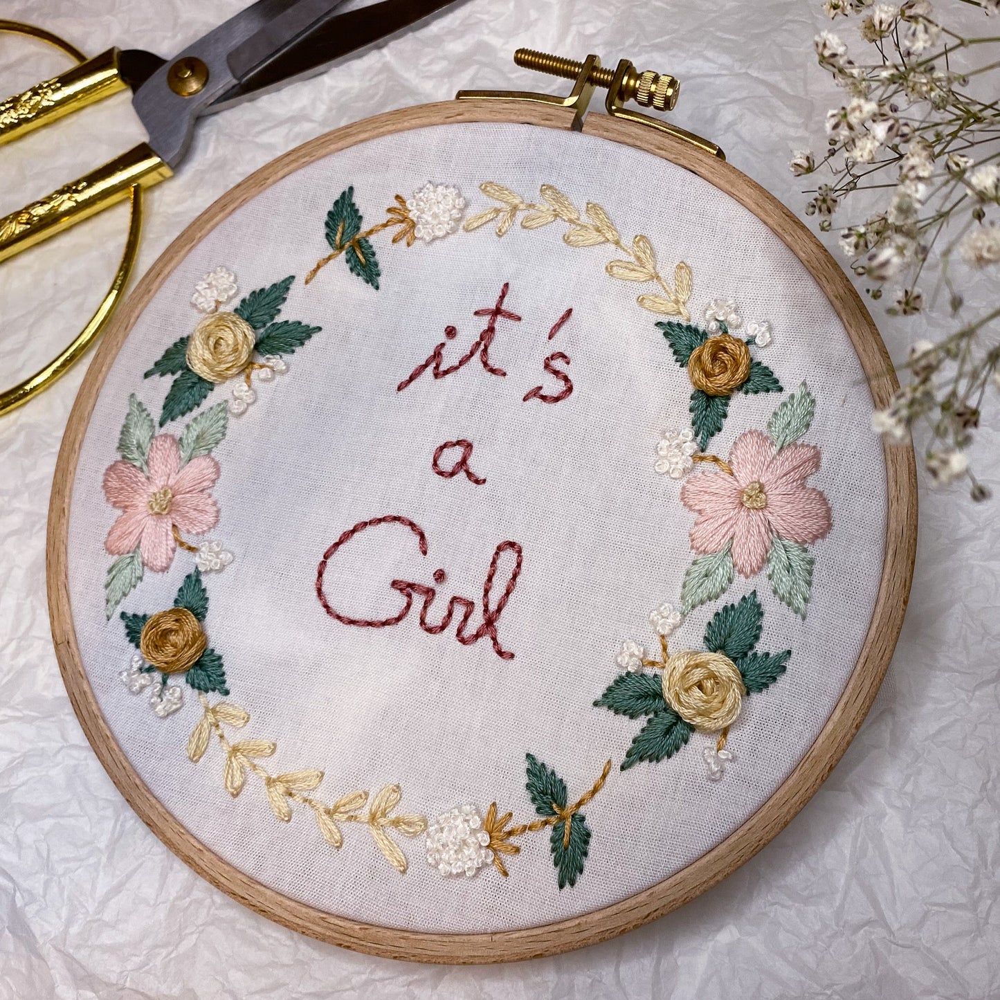 It’s a Girl with letters